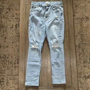 Reformation High & Skinny Jeans Miami Destroyed